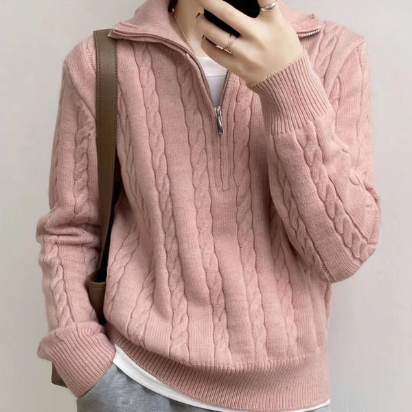 Knitted Crop Causual Sweater NS817