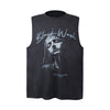 "Black Wash" Graphic Oversized Tank Top NS610