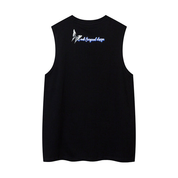 Butterfly Graphic Oversized Tank Top NS609