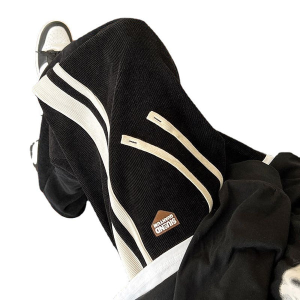 Corduroy Striped Wide-Leg Sweatpants NS540