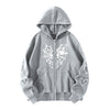 Spider Web Love Zip-up Hoodie Oversized NS512