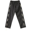 Vintage Black Drawstring Baggy Straight Pants NS557