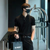 Quarter-Button Collared Polo Shirt NS124
