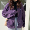 "Winter 1993" Lettering Zip-up Hoodie NS573