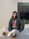 Statue Figure Washed Graphic Oversized Pullover Hoodie NS627