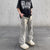 Gray Washed Street Straight Jeans NS628