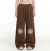 Baggy High Waist Straight Leg Sweatpants NS163
