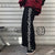 White Thorns Baggy Wide-Leg Sweapants NS528