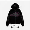 Y2K Acubi Star Graphic Zip Hoodie NS187