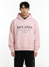 "Milano" Lettering Oversized Pullover Hoodie NS259