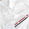 Button-Up Long-Sleeve Shirt Striped NS888