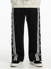 Star Striped Drawstring Straight Leg Sweatpants NS558
