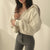 Crop Zip-Up Wool Hoodie NS345