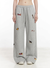 Dog Embroidered Loose Straight Sweatpants NS339