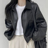 Crop Double Zipper Bomber Jacket NS814