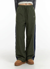 Retro Loose Straight Striped Sweatpants NS827