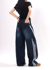 Racing Striped Retro Jeans NS821