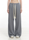 Loose Casual Cool Straight Drawstring Pants NS734
