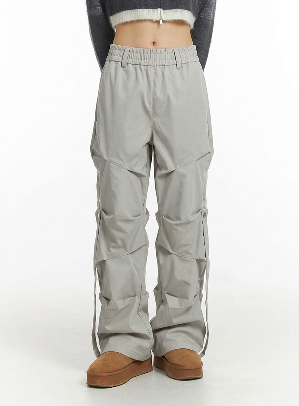 Straight Lightweight Hip Cargo Pants NS295