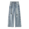 Baggy Distressed Ripped Denim Jeans NS610