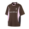 "Sans Emploi" Retro Football Short Sleeve Shirt NS919