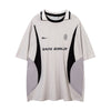 "Sans Emploi" Retro Football Short Sleeve Shirt NS919