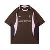 "Sans Emploi" Retro Football Short Sleeve Shirt NS919