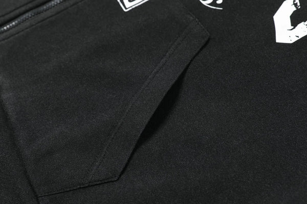 Varsity Badge Patch Zip-Up Graphic Hoodie NS2297