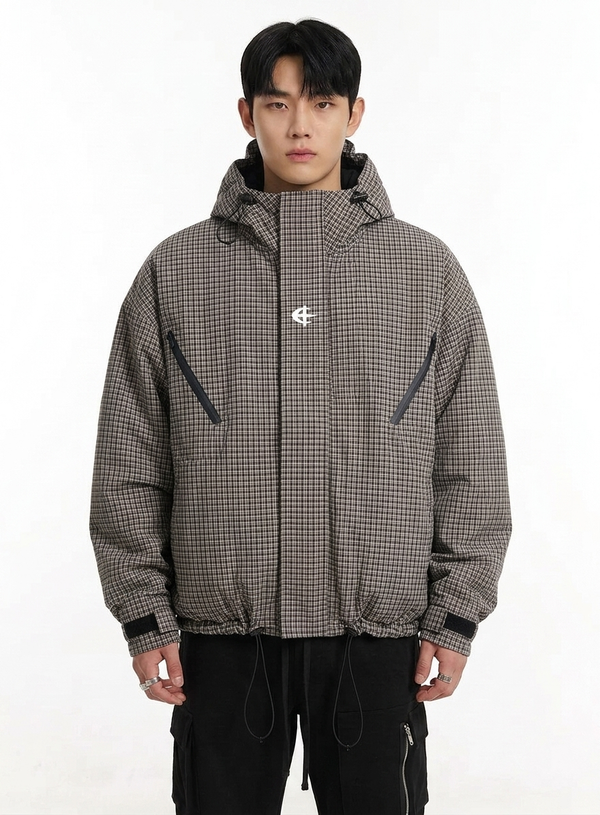 Block Wide Oversized Hooded Jacket NS732