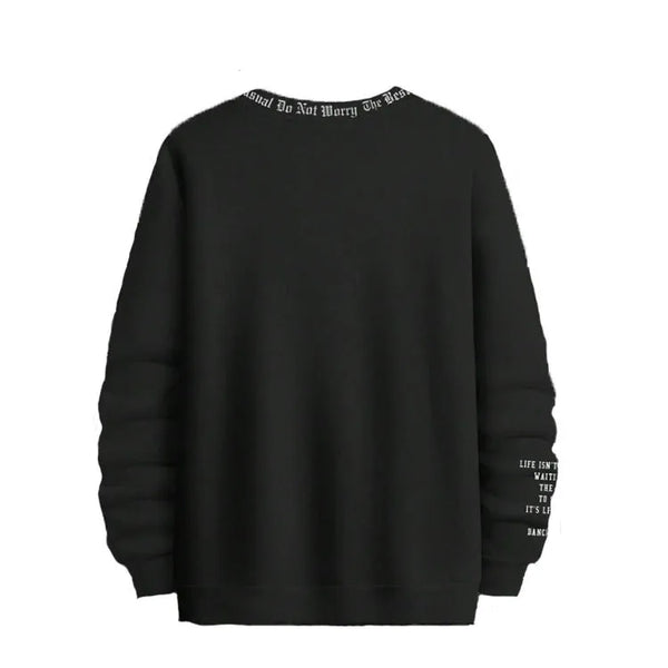 Dream Letter Graphic Relaxed Crewneck Sweatshirt NS2299
