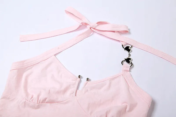 Two-Tone Layered Off-Shoulder Crop Set NS614