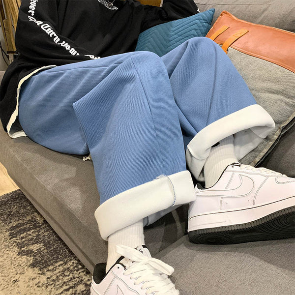 Loose Casual Cool Straight Drawstring Pants NS734