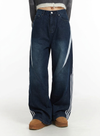 Racing Striped Retro Jeans NS821
