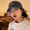 Cherry Distressed Baseball Cap NS118