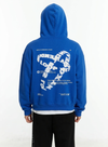 Loop Back Graphic Oversized Pullover Hoodie NS529